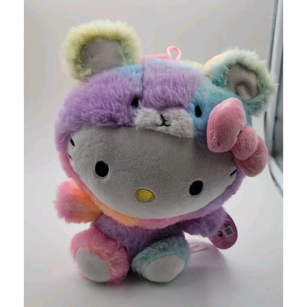 Sanrio Hello Kitty Rainbow Sherbet Bear Costume Plush Stuffed Toy 10 Inch‎